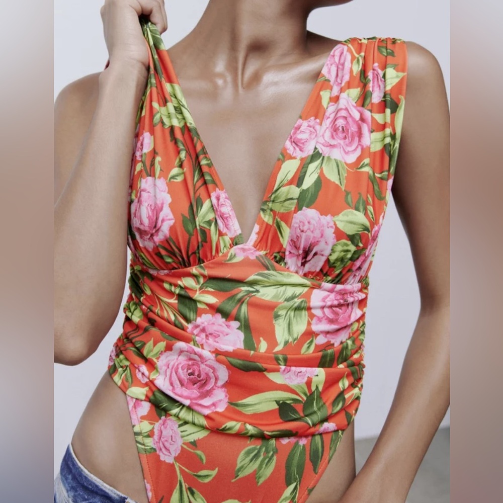 Zara Floral Bodysuit